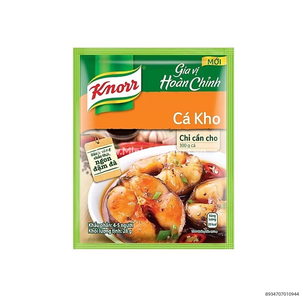 Gia vị Knorr cá kho riềng 28g