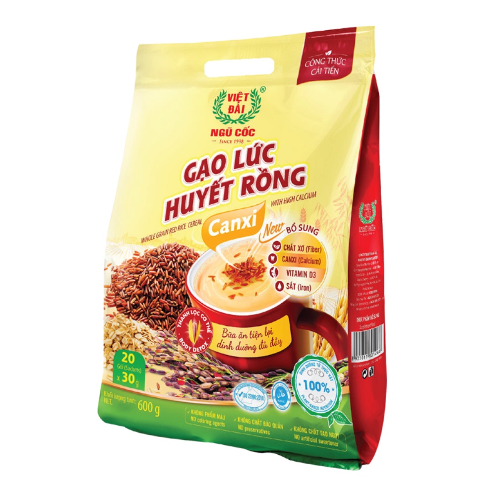 Gạo lứt huyết rồng canxi 600g