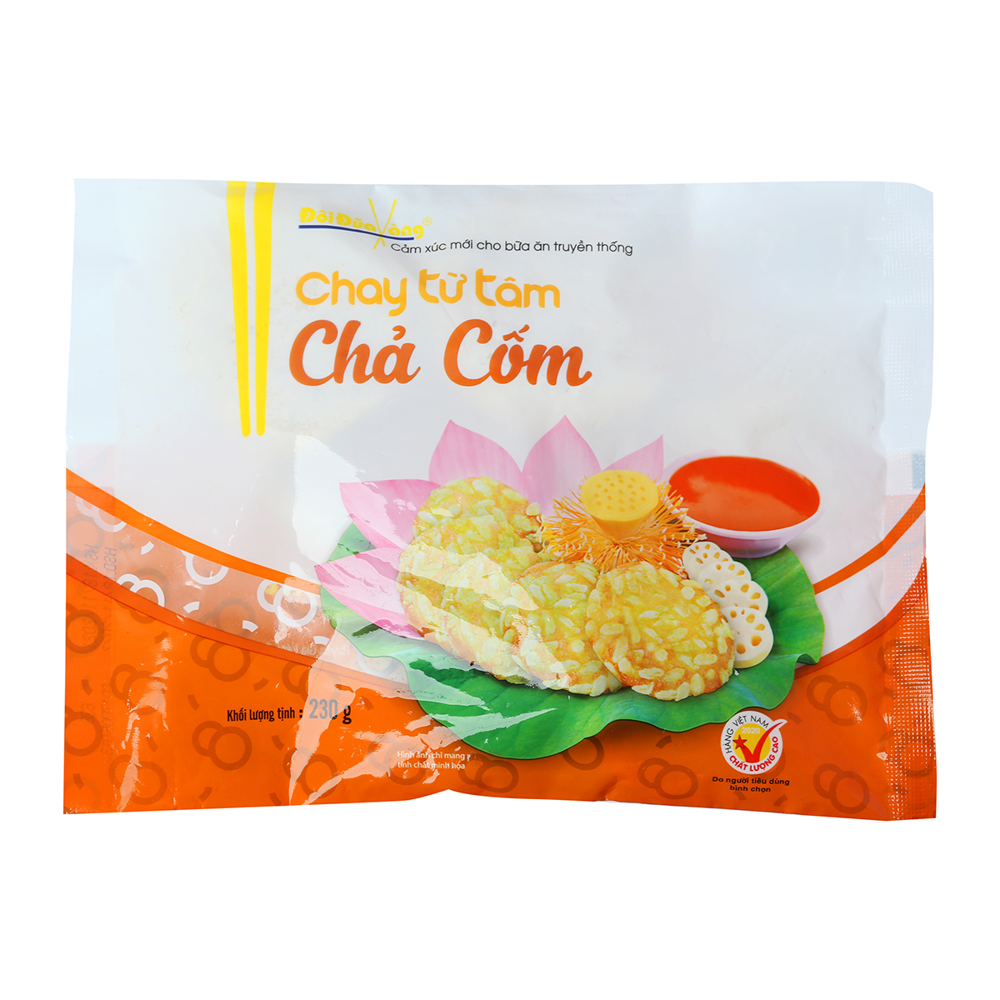 Chay từ tâm Chả cốm Đôi Đũa Vàng 230g