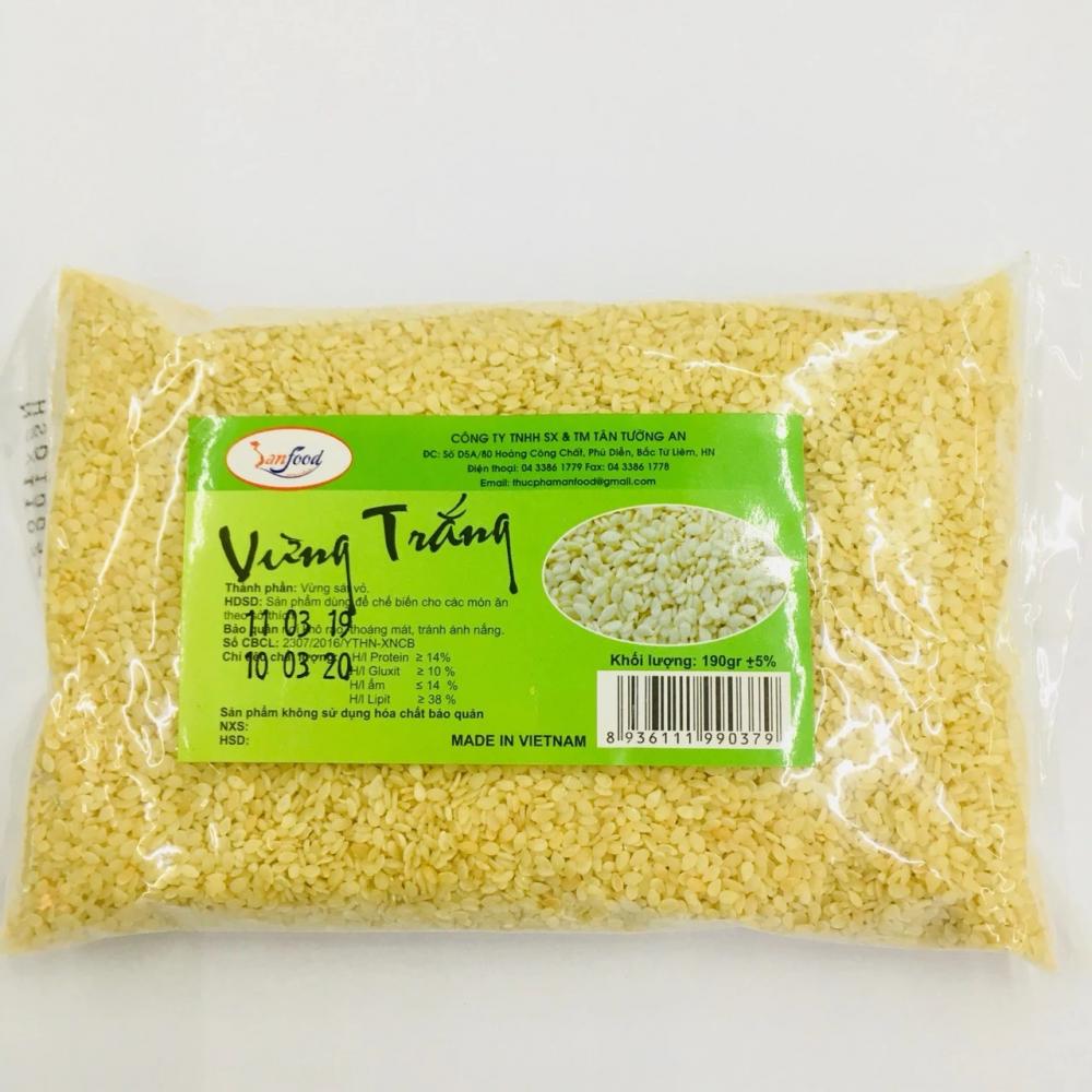 Vừng trắng Anfoods 190g