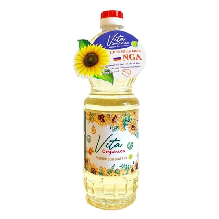 Dầu hướng dương cao cấp vita organica 1L